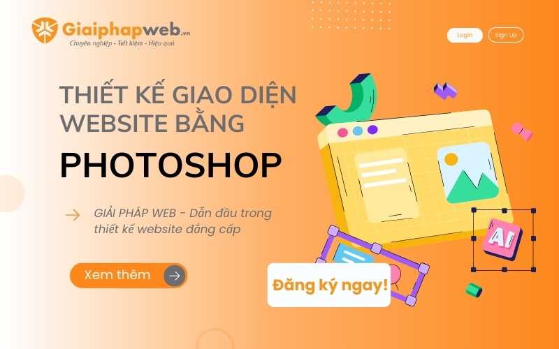 Thiết kế giao diện website bằng Photoshop