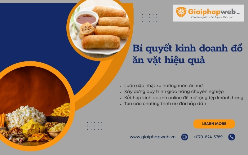 kinh doanh đồ ăn vặt