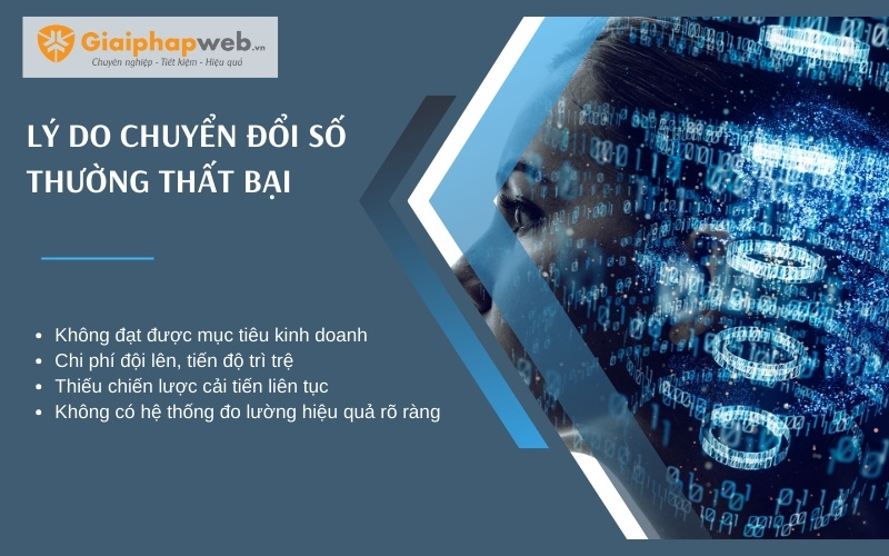 lý do chuyển đổi số thường thất bại