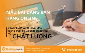 mẫu bài đăng bán hàng online