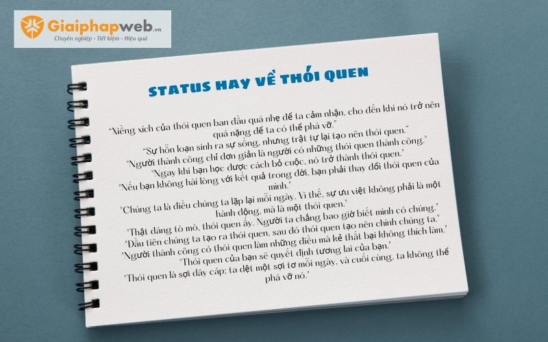 Những câu nói hay về thói quen