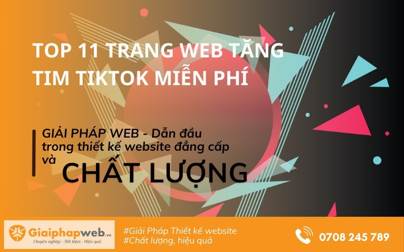 Web tăng tim Tiktok miễn phí