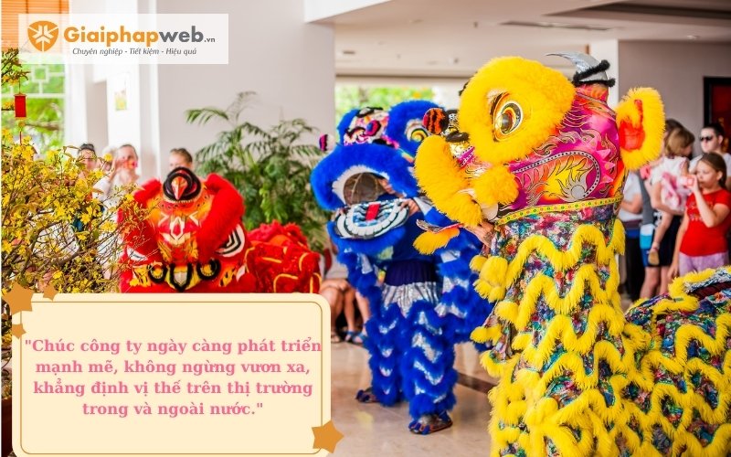 lời chúc công ty phát triển
