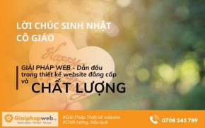 lời chúc sinh nhật cô giáo
