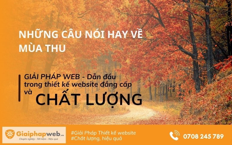 những câu nói hay về mùa thu