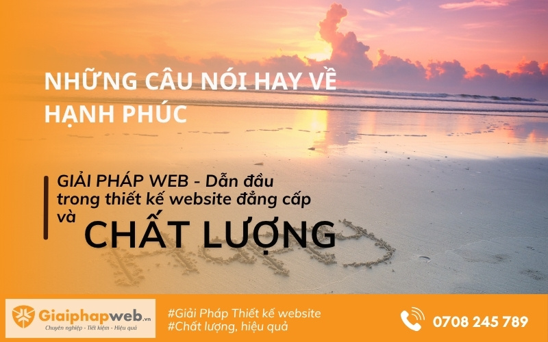 những câu nói hay về hạnh phúc