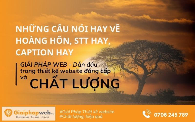 những câu nói hay về hoàng hôn
