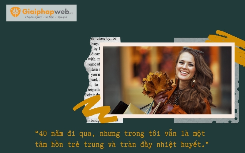 những câu nói hay về phụ nữ tuổi 40