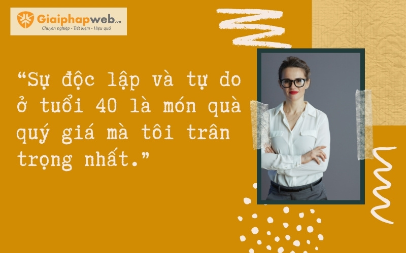 những câu nói hay về phụ nữ tuổi 40