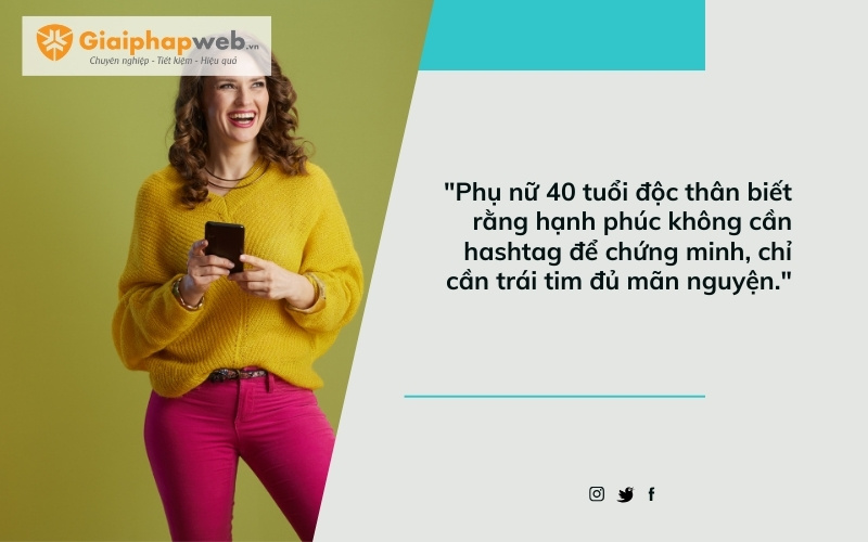 những câu nói hay về phụ nữ tuổi 40
