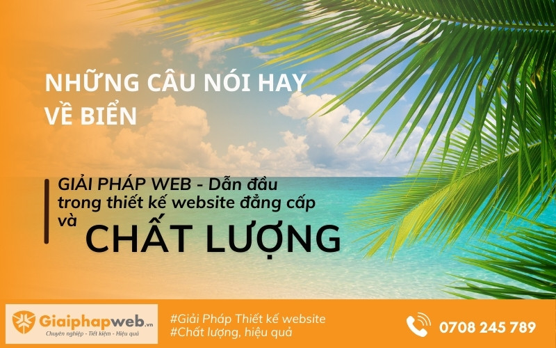 những câu nói hay về biển