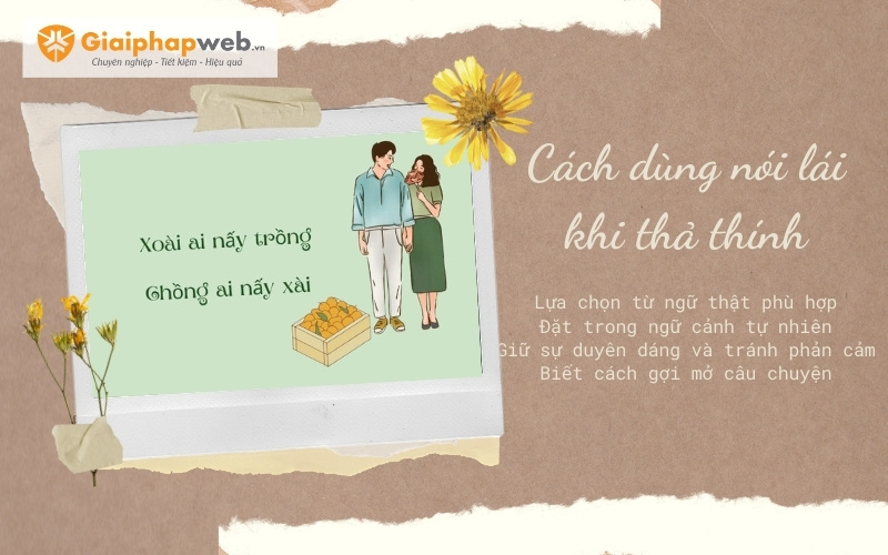 những câu nói lái thả thính những câu nói lái thả thính
