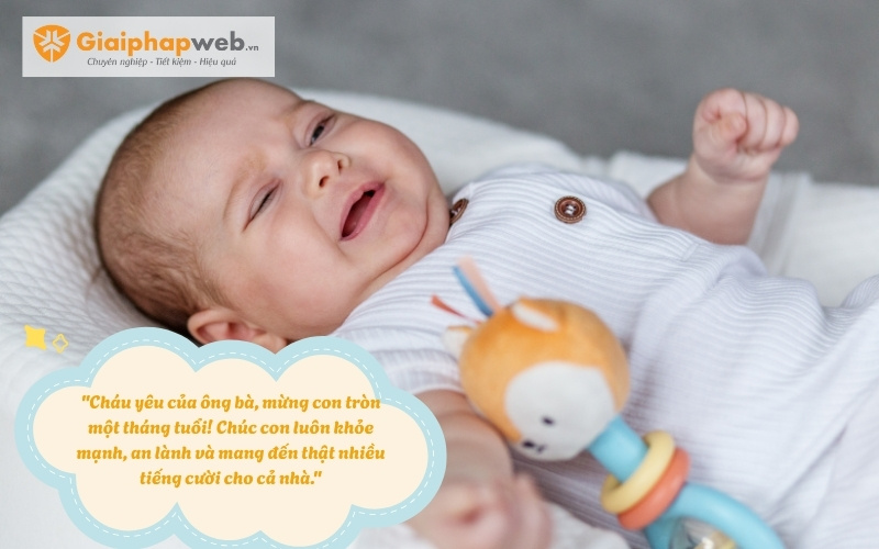 lời chúc đầy tháng ngắn gọn