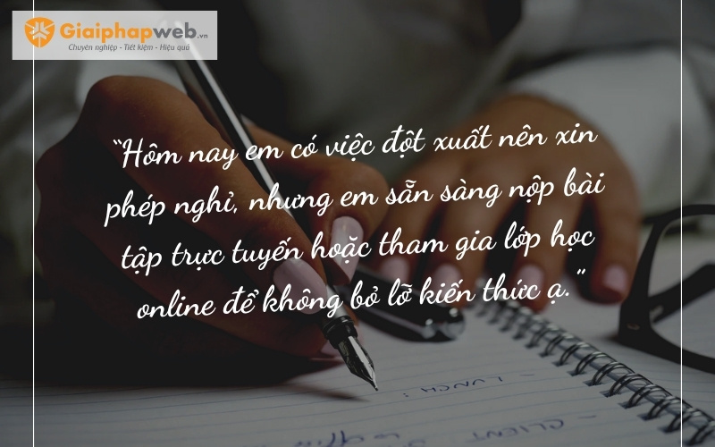 Những câu nói xin nghỉ học hay nhất