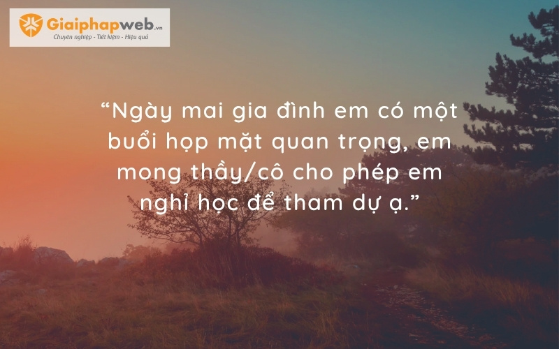 Những câu nói xin nghỉ học hay nhất